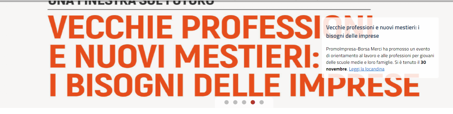 Evento su vecchie professioni e futuro del 30 novembre